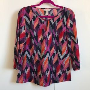 Bright patterned top